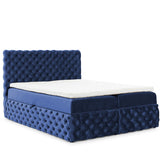 Home Collective Boxspringbett Polsterbett Doppelbett Bett mit Stauraum | Topper inklusive | modernes Design Schlafzimmer Jugendzimmer Möbel