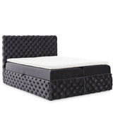 Home Collective Boxspringbett Polsterbett Doppelbett Bett mit Stauraum | Topper inklusive | modernes Design Schlafzimmer Jugendzimmer Möbel