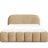 Home Collective Polsterbett Doppelbett Bett Bubble mit Stauraum und Metall-Lattenrost | Schlafzimmer Jugendzimmer Möbel | weicher Stoff modernes Design mit Steppung