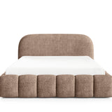 Home Collective Polsterbett Doppelbett Bett Bubble mit Stauraum und Metall-Lattenrost | Schlafzimmer Jugendzimmer Möbel | weicher Stoff modernes Design mit Steppung