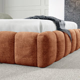 Home Collective Polsterbett Doppelbett Bett Bubble mit Stauraum und Metall-Lattenrost | Schlafzimmer Jugendzimmer Möbel | weicher Stoff modernes Design mit Steppung