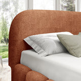 Home Collective Polsterbett Doppelbett Bett Bubble mit Stauraum und Metall-Lattenrost | Schlafzimmer Jugendzimmer Möbel | weicher Stoff modernes Design mit Steppung