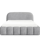 Home Collective Polsterbett Doppelbett Bett Bubble mit Stauraum und Metall-Lattenrost | Schlafzimmer Jugendzimmer Möbel | weicher Stoff modernes Design mit Steppung