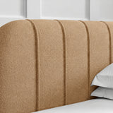 Home Collective Polsterbett Doppelbett Bett mit Stauraum und Metall-Lattenrost | Schlafzimmer Jugendzimmer Möbel | weicher Stoff modernes Design Längspolsterung