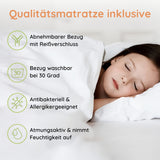 Kids Collective Kinderbett Bodenbett 160 x 80 cm Bett mit Rausfallschutz & Lattenrost | Montessori Bett Gitterbett Jugendbett Einzelbett | Kleinkindbett für Jungen & Mädchen | Weiß
