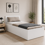Home Collective Bett Doppelbett Bettgestell Stauraumbett | Schlafzimmer Jugendzimmer Möbel | inkl. Lattenrost | erhältliche Größen 90x200, 120x200, 140x200, 160x200, 180x200 cm