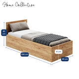 Home Collective Bett Doppelbett Bettgestell Stauraumbett | Schlafzimmer Jugendzimmer Möbel | inkl. Lattenrost | erhältliche Größen 90x200, 120x200, 140x200, 160x200, 180x200 cm