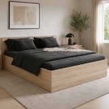 Home Collective Bett Doppelbett Bettgestell Stauraumbett | Schlafzimmer Jugendzimmer Möbel | inkl. Lattenrost | erhältliche Größen 90x200, 120x200, 140x200, 160x200, 180x200 cm