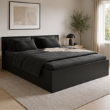 Home Collective Bett Doppelbett Bettgestell Stauraumbett | Schlafzimmer Jugendzimmer Möbel | inkl. Lattenrost | erhältliche Größen 90x200, 120x200, 140x200, 160x200, 180x200 cm