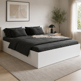 Home Collective Bett Doppelbett Bettgestell Stauraumbett | Schlafzimmer Jugendzimmer Möbel | inkl. Lattenrost | erhältliche Größen 90x200, 120x200, 140x200, 160x200, 180x200 cm