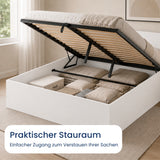 Home Collective Bett Doppelbett Bettgestell Stauraumbett | Schlafzimmer Jugendzimmer Möbel | inkl. Lattenrost | erhältliche Größen 90x200, 120x200, 140x200, 160x200, 180x200 cm