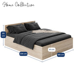 Home Collective Bett Doppelbett Bettgestell Stauraumbett | Schlafzimmer Jugendzimmer Möbel | inkl. Lattenrost | erhältliche Größen 90x200, 120x200, 140x200, 160x200, 180x200 cm
