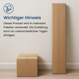 Home Collective Hochschrank Schrank Garderobenschrank Mehrzweckschrank 50 cm | variable Aufteilung mit Kleiderstangen und Einlegeböden, 1 Schublade, erweiterbar | 50 x 180,5 x 50,5 cm