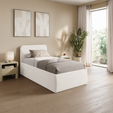 Home Collective Polsterbett Doppelbett Bett mit verstellbarem Lattenrost & Stauraum, viele Größen verfügbar Kordstoff