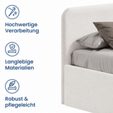 Home Collective Polsterbett Doppelbett Bett mit verstellbarem Lattenrost & Stauraum, viele Größen verfügbar Kordstoff