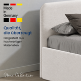 Home Collective Polsterbett Doppelbett Bett mit verstellbarem Lattenrost & Stauraum, viele Größen verfügbar Kordstoff
