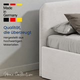 Home Collective Polsterbett Doppelbett Bett mit verstellbarem Lattenrost & Stauraum, viele Größen verfügbar Kordstoff