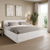 Home Collective Polsterbett Doppelbett Bett mit verstellbarem Lattenrost & Stauraum, viele Größen verfügbar Kordstoff