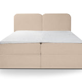 Home Collective Boxspringbett mit Bettkasten und Topper Boxspringbett mit Bettkasten mit Bonell-Matratze Amari-Polsterstoff, seitlich aufklappbar, HR-Schaum-Kopfteil
