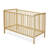 Lit bébé avec tiroir (en option) Lit bébé 60x120 réglable en hauteur et échelons amovibles avec matelas (en option) | blanc, très stable Fabriqué en Europe