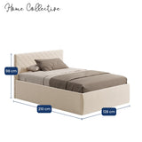 Polsterbett Bett Doppelbett mit Bettkasten Lattenrost Kopfteil 98 cm | Glanz-Velours Bezug | verstellbarer Lattenrost | Made in Germany