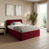 Home Collective Polsterbett Bett Doppelbett mit Bettkasten Lattenrost Kopfteil 86 cm | Micro-Velours Bezug | verstellbarer Lattenrost | Made in Germany