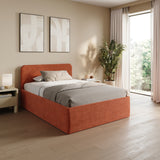 Home Collective Polsterbett Bett Doppelbett mit Bettkasten Lattenrost Kopfteil 86 cm | Micro-Velours Bezug | verstellbarer Lattenrost | Made in Germany