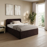 Home Collective Polsterbett Bett Doppelbett mit Bettkasten Lattenrost Kopfteil 86 cm | Micro-Velours Bezug | verstellbarer Lattenrost | Made in Germany