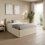 Home Collective Polsterbett Bett Doppelbett mit Bettkasten Lattenrost Kopfteil 86 cm | Micro-Velours Bezug | verstellbarer Lattenrost | Made in Germany