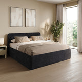 Home Collective Polsterbett Bett Doppelbett mit Bettkasten Lattenrost Kopfteil 86 cm | Micro-Velours Bezug | verstellbarer Lattenrost | Made in Germany