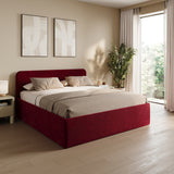 Home Collective Polsterbett Bett Doppelbett mit Bettkasten Lattenrost Kopfteil 86 cm | Micro-Velours Bezug | verstellbarer Lattenrost | Made in Germany