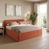 Home Collective Polsterbett Bett Doppelbett mit Bettkasten Lattenrost Kopfteil 86 cm | Micro-Velours Bezug | verstellbarer Lattenrost | Made in Germany