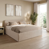 Home Collective Polsterbett Bett Doppelbett mit Bettkasten Lattenrost Kopfteil 86 cm | Micro-Velours Bezug | verstellbarer Lattenrost | Made in Germany