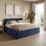 Home Collective Polsterbett Bett Doppelbett mit Bettkasten Lattenrost Kopfteil 86 cm | Micro-Velours Bezug | verstellbarer Lattenrost | Made in Germany