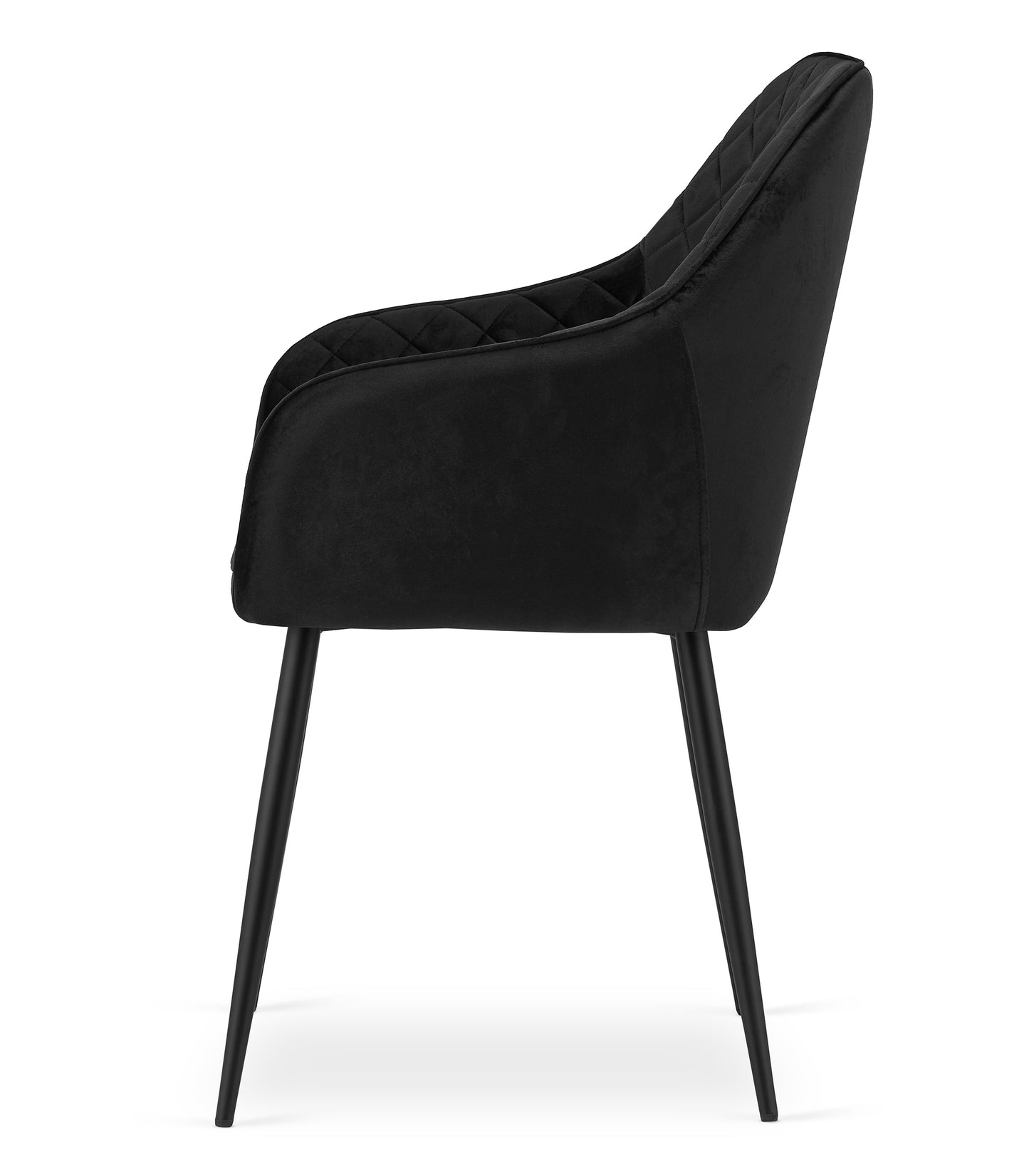 Chaise rembourrée, chaise de salle à manger, chaise de salon - idéale pour le salon, le bureau, la chambre, la salle à manger ou la salle d'attente - solution d'assise durable et confortable - pieds noirs