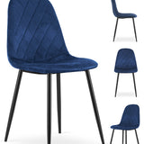 4er Set Polsterstuhl Esszimmerstuhl Stuhl Wohnzimmerstuhl Polster, 4x verschiedene Farben