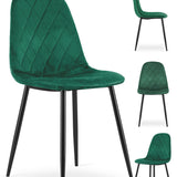 4er Set Polsterstuhl Esszimmerstuhl Stuhl Wohnzimmerstuhl Polster, 4x verschiedene Farben
