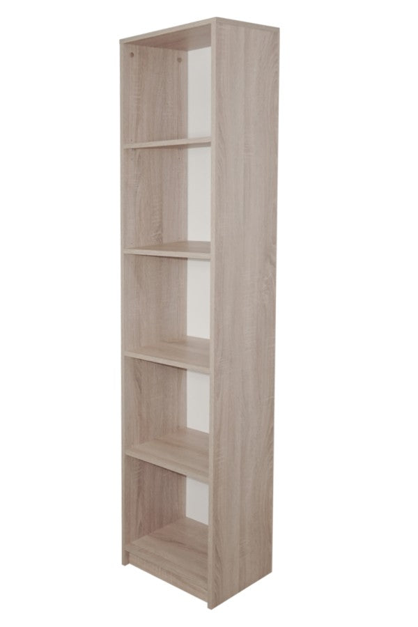 Bibliothèque, étagère à dossiers, étagère sur pied, séparateur de pièce, blanc avec 5 compartiments ouverts en bois MDF Largeur 40 cm, 50 cm ou 60 cm