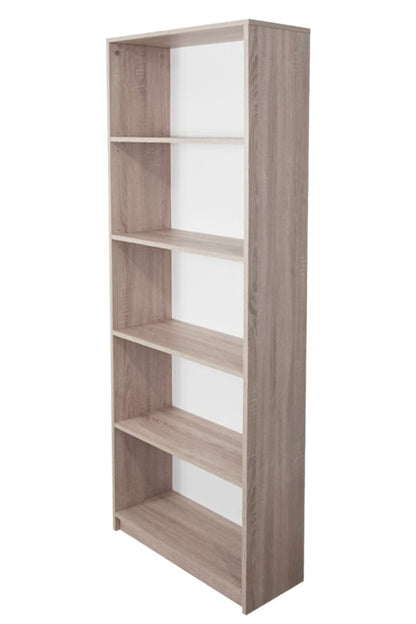 Bibliothèque, étagère à dossiers, étagère sur pied, séparateur de pièce, blanc avec 5 compartiments ouverts en bois MDF Largeur 40 cm, 50 cm ou 60 cm