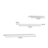 Etagère murale 3 pièces 30 cm, 45 cm et 60 cm de large, étagère murale, étagère flottante blanche pour livres, tableaux, décoration, salon, chambre, salle à manger, couloir 