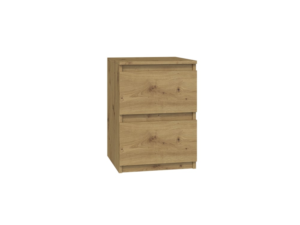 Table de chevet armoire de chevet avec 2 tiroirs, petite table d'appoint étroite 30x30x40 cm en bois