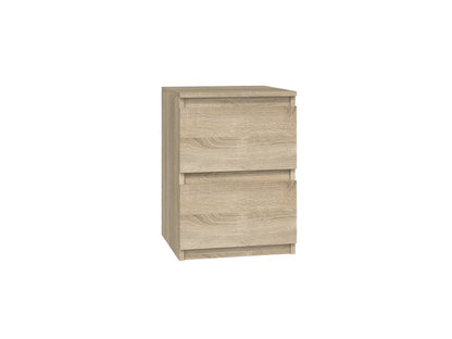 Table de chevet armoire de chevet avec 2 tiroirs, petite table d'appoint étroite 30x30x40 cm en bois