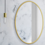 Miroir 60x60 | 70x70 | 80x80 cm mural rond avec cadre en métal noir ou or | en 3 tailles pour la salle de bain, le couloir, le salon, la salle à manger ou le miroir de maquillage