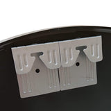 Miroir 60x60 | 70x70 | 80x80 cm mural rond avec cadre en métal noir ou or | en 3 tailles pour la salle de bain, le couloir, le salon, la salle à manger ou le miroir de maquillage