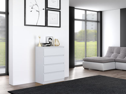 Kommode weiß mit drei, vier, fünf oder sechs Schubladen, Schlafzimmer Flur Nachttisch, Schrank, Sideboard, Highboard