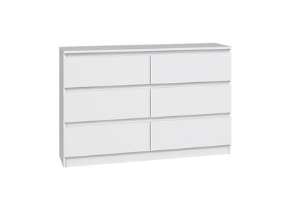 Kommode weiß mit drei, vier, fünf oder sechs Schubladen, Schlafzimmer Flur Nachttisch, Schrank, Sideboard, Highboard