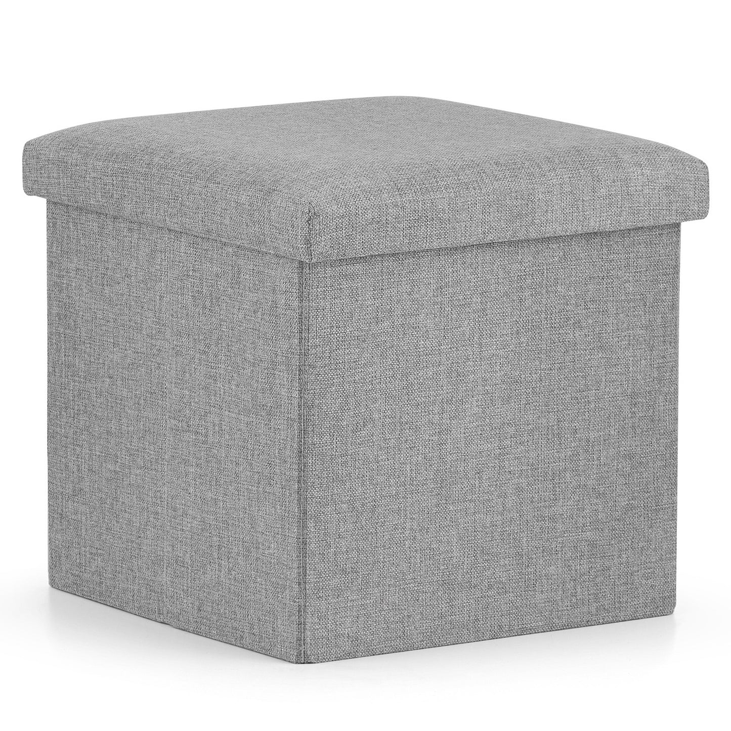 Klapphocker, 2-in-1-Hocker und Stauraum, 80 kg Sitzlast, Stauraum, Sitzhocker Aufbewahrungsbox