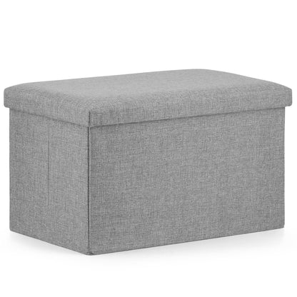 Klapphocker, 2-in-1-Hocker und Stauraum, 80 kg Sitzlast, Stauraum, Sitzhocker Aufbewahrungsbox