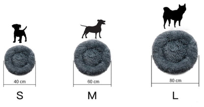 Rutschfestes Plüschbett mit Seitenwänden, 100 % Weiche Polypropylen-Vliesfüllung, Klein, Hundebett, Katzenbett