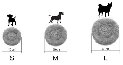 Rutschfestes Plüschbett mit Seitenwänden, 100 % Weiche Polypropylen-Vliesfüllung, Klein, Hundebett, Katzenbett